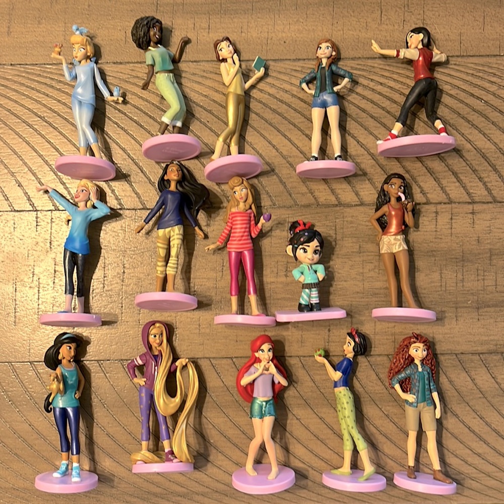 Complete Set of 15 Ralph Breaks the Internet Disney Princesses